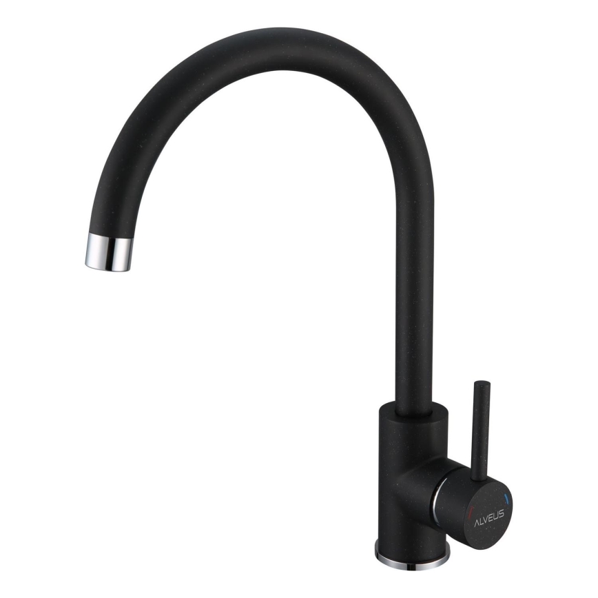 ALVEUS 1129039 - Robinet d'évier ROXA 35,1 cm granit/noir
