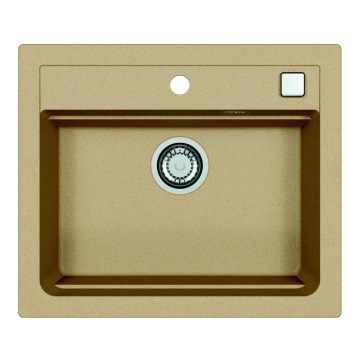 ALVEUS 1131994 - Évier de cuisine ATROX 59x50 cm granit/beige
