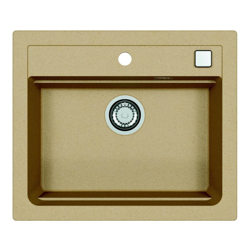 ALVEUS 1131994 - Évier de cuisine ATROX 59x50 cm granit/beige