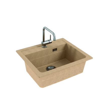 ALVEUS 1131994 - Évier de cuisine ATROX 59x50 cm granit/beige