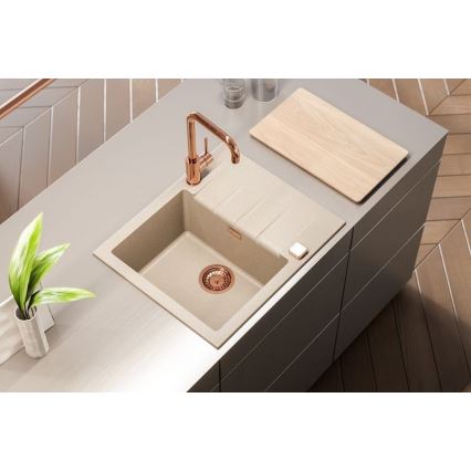 ALVEUS 1132019 - Évier de cuisine CADIT 59x50 cm granit/beige