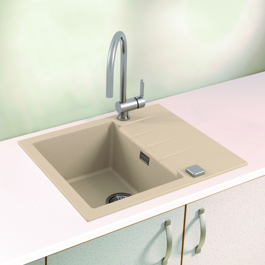ALVEUS 1132019 - Évier de cuisine CADIT 59x50 cm granit/beige