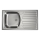 ALVEUS 1136534 - Évier de cuisine BASIC 78x43,5 cm inox/satiné, petite bonde