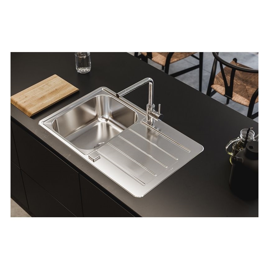ALVEUS 1136608 - Évier de cuisine LINE 79x50 cm acier inoxydable