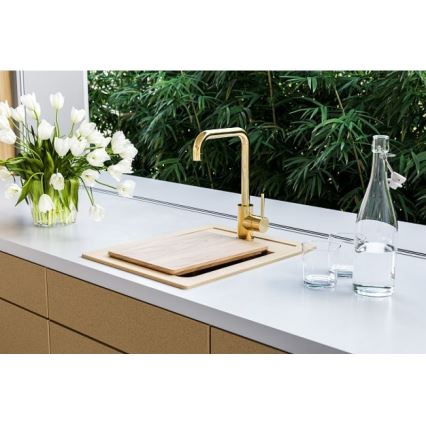 ALVEUS 1139769 - Évier de cuisine ATROX 50x40 cm granit/beige