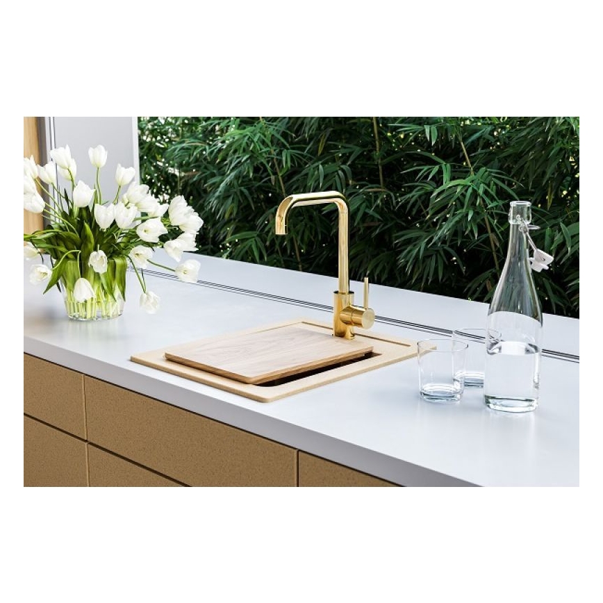 ALVEUS 1139769 - Évier de cuisine ATROX 50x40 cm granit/beige