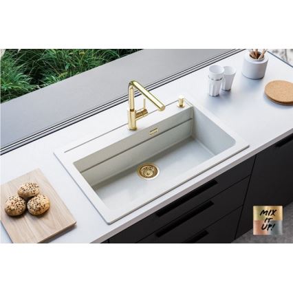 ALVEUS 1140443 - Évier de cuisine ATROX 79x50 cm granit/blanc
