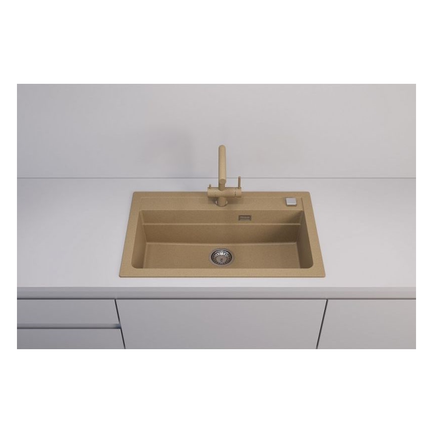 ALVEUS 1140445 - Évier de cuisine ATROX 79x50 cm granit/beige