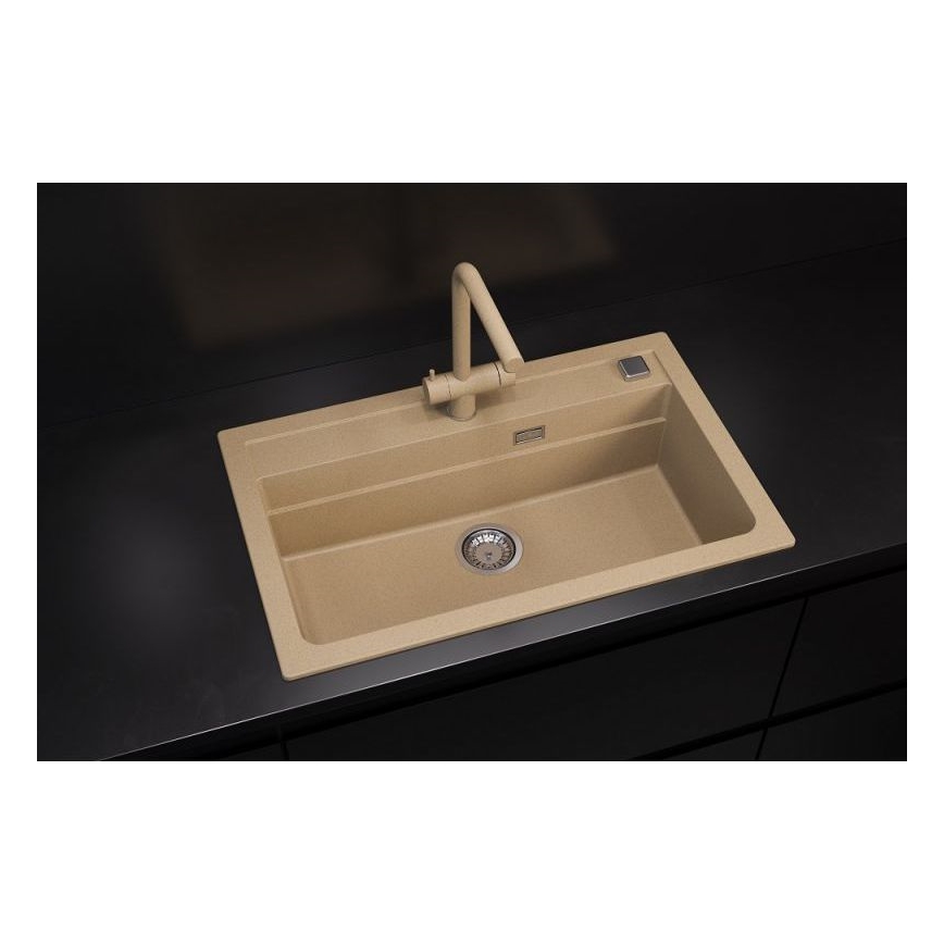 ALVEUS 1140445 - Évier de cuisine ATROX 79x50 cm granit/beige