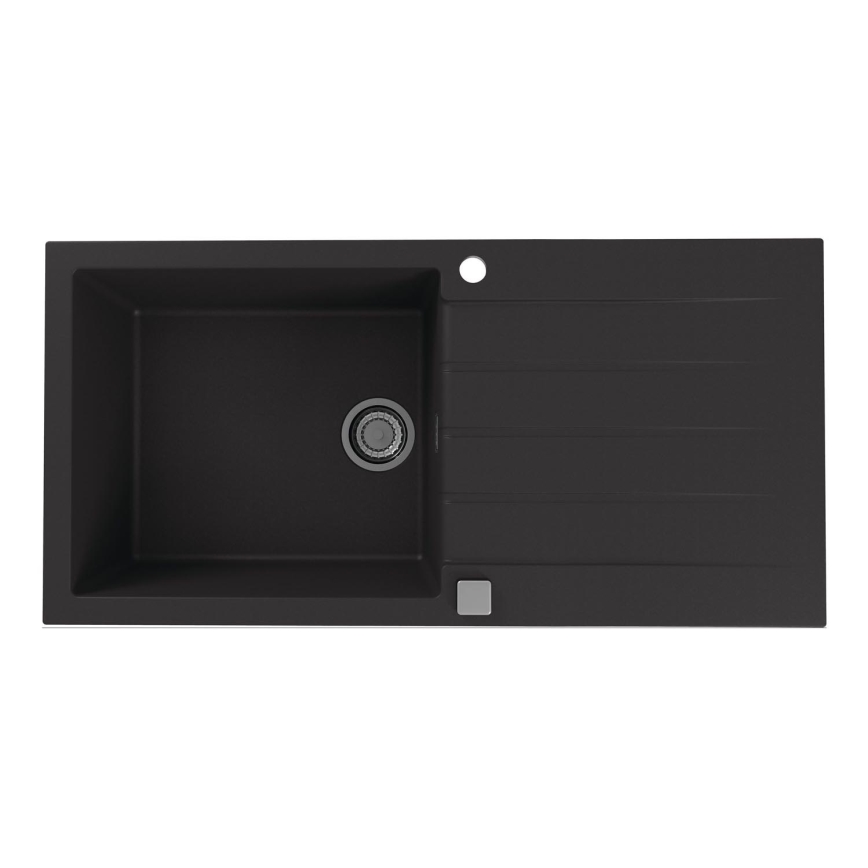 ALVEUS 1140598 - Évier de cuisine CADIT 100x50 cm granit/noir