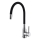 ALVEUS 1144427 - Robinet d'évier avec bras flexible MINTAS 34 cm chrome brillant/noir