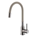 ALVEUS 1144429 - Keukenkraan met flexibele uitloop MINTAS 34 cm rvs/beige