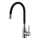 ALVEUS 1144432 - Kraan voor gootsteen met flexibele arm MINTAS 34 cm messing/geborsteld staal/zwart