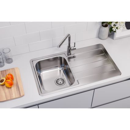 ALVEUS 1144640 - Évier de cuisine LINE 86x50 cm acier inoxydable