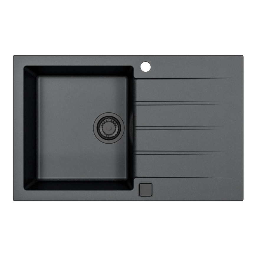 ALVEUS 1148159 - Évier de cuisine CADIT 79x50 cm granit/noir