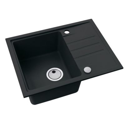 ALVEUS 1149080 - Évier de cuisine INTERMEZZO 62x48 cm granit/noir