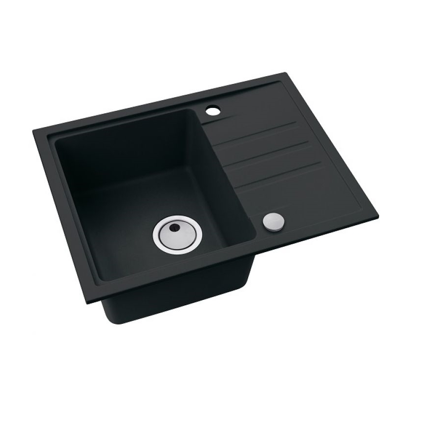 ALVEUS 1149080 - Évier de cuisine INTERMEZZO 62x48 cm granit/noir