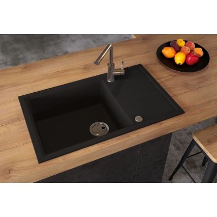 ALVEUS 1149117 - Évier de cuisine INTERMEZZO 78x48 cm granit/noir