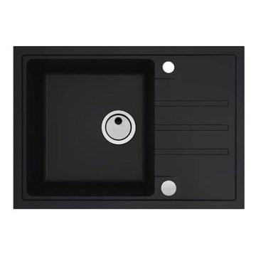 ALVEUS 1149126 - Évier de cuisine INTERMEZZO 68x48 cm granit/noir