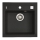 ALVEUS 1149133 - Évier de cuisine FORMIC 52x51 cm granit/noir