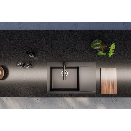 ALVEUS 1149304 - Évier de cuisine PURE 79x51,5 cm granit/noir
