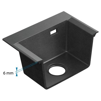 ALVEUS 1149502 - Évier de cuisine PURE 79x51,5 cm granite/anthracite