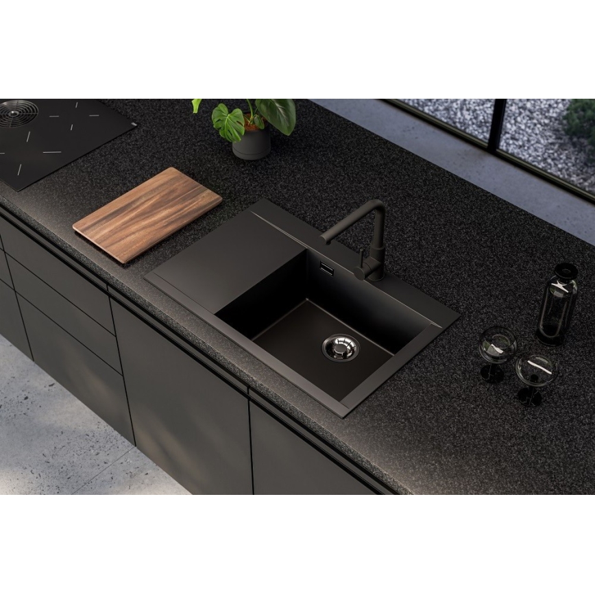 ALVEUS 1149502 - Keukenspoelbak PURE 79 x 51,5 cm, granietcomposiet/antraciet