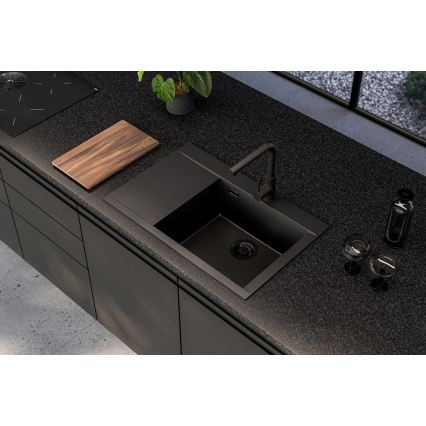 ALVEUS 1149504 - Évier de cuisine PURE 79x51,5 cm granit/noir