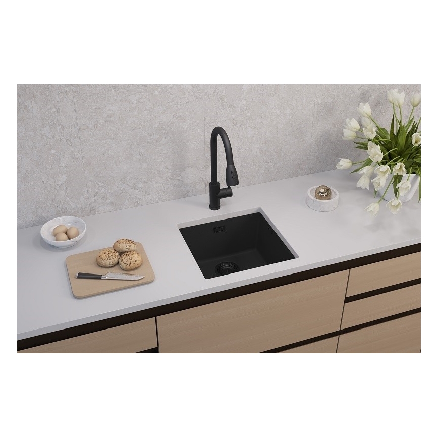 ALVEUS 1150048 - Évier de cuisine OMNI 45x45 cm granit/noir
