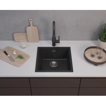 ALVEUS 1150048 - Évier de cuisine OMNI 45x45 cm granit/noir