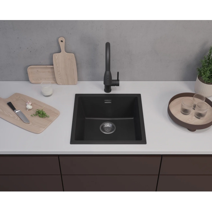 ALVEUS 1150048 - Évier de cuisine OMNI 45x45 cm granit/noir