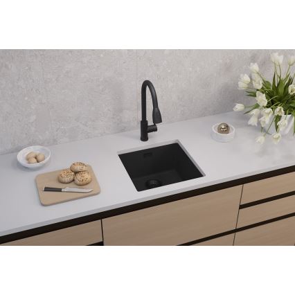 ALVEUS 1150048 - Gootsteen OMNI 45x45 cm graniet/zwart