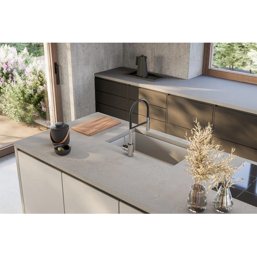 ALVEUS 1150058 - Évier de cuisine OMNI 75x45 cm granit/blanc
