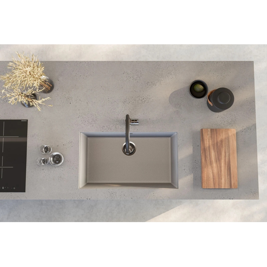 ALVEUS 1150058 - Évier de cuisine OMNI 75x45 cm granit/blanc