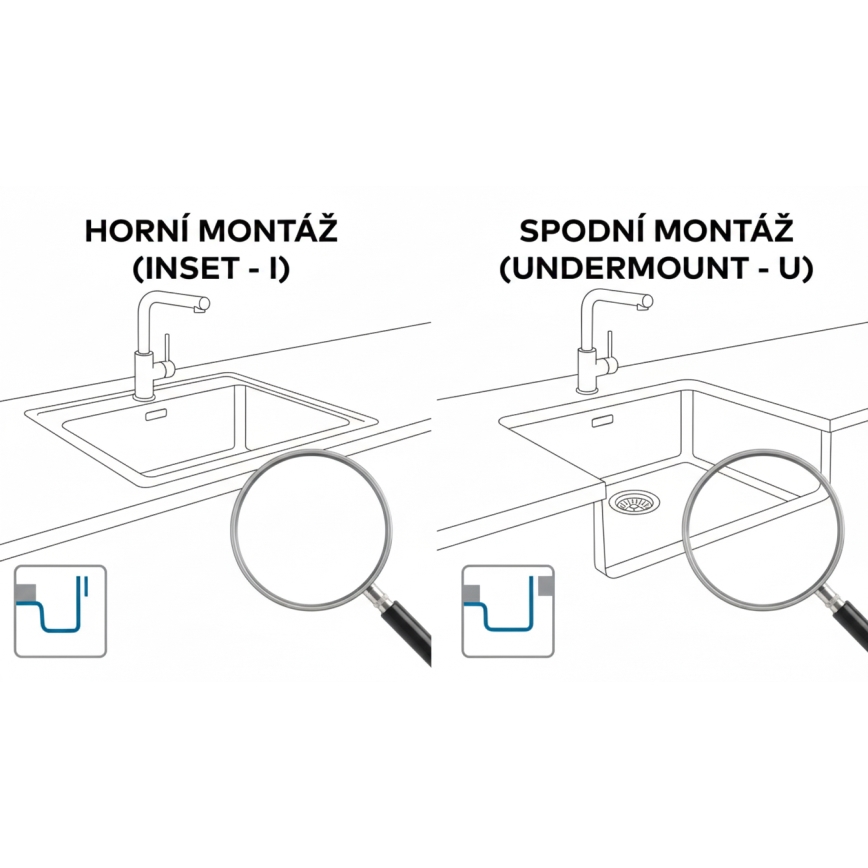 ALVEUS 1150058 - Évier de cuisine OMNI 75x45 cm granit/blanc