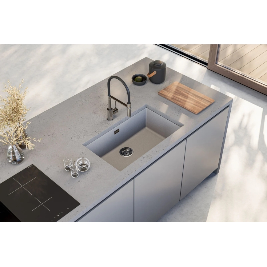 ALVEUS 1150058 - Keukenspoelbak OMNI 75x45 cm granietcomposiet/wit