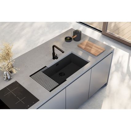 ALVEUS 1150064 - Évier de cuisine OMNI 75x45 cm granit/noir