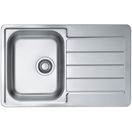 ALVEUS SET0026 - Évier de cuisine LINE 79x50 cm + mitigeur d'évier TONIA 29,5 cm chrome satiné/brillant