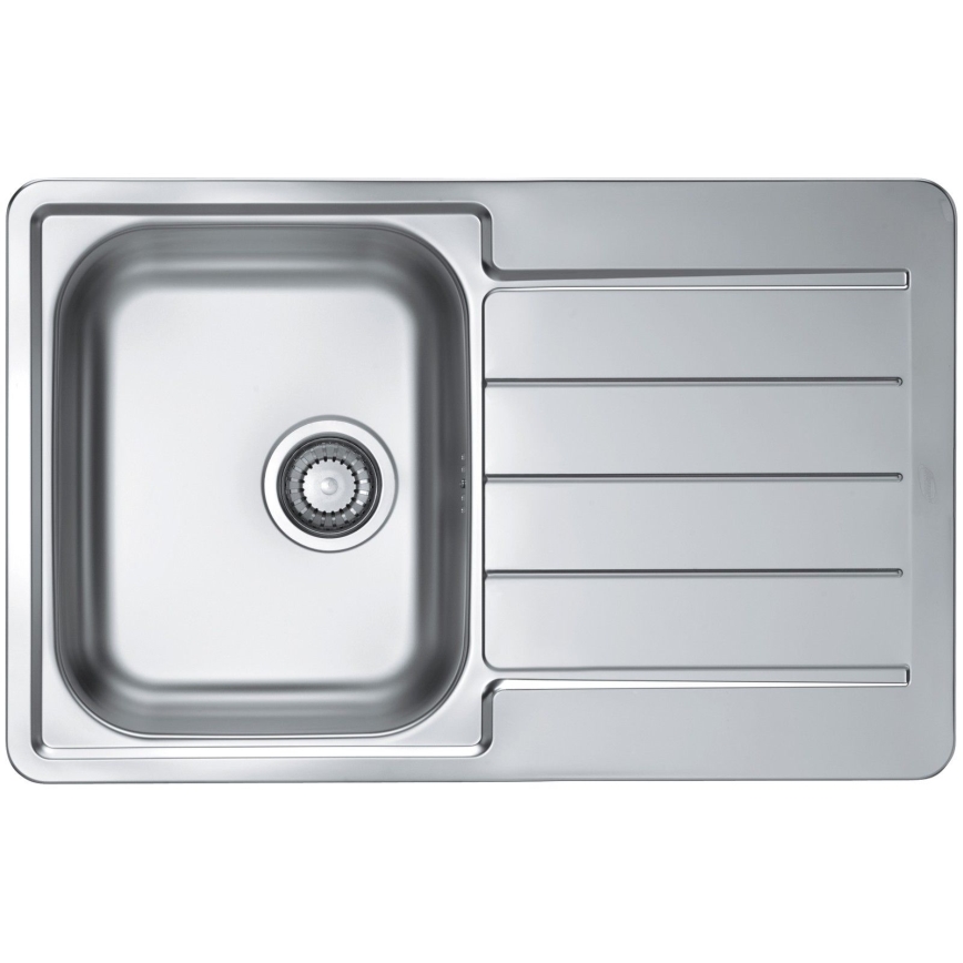 ALVEUS SET0026 - Évier de cuisine LINE 79x50 cm + mitigeur d'évier TONIA 29,5 cm chrome satiné/brillant