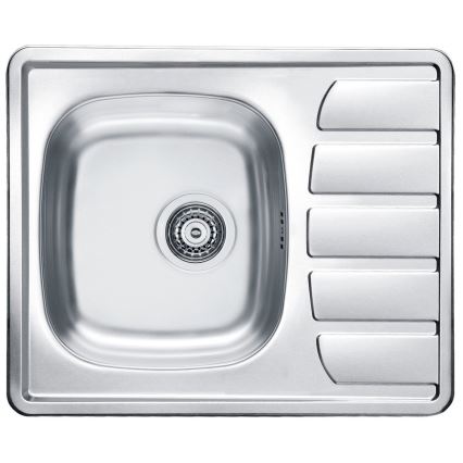 ALVEUS SETA265 - Évier de cuisine ZOOM 61,5x50 cm + Mitigeur pour évier RIVIERA 14,8 cm chrome satiné/brillant