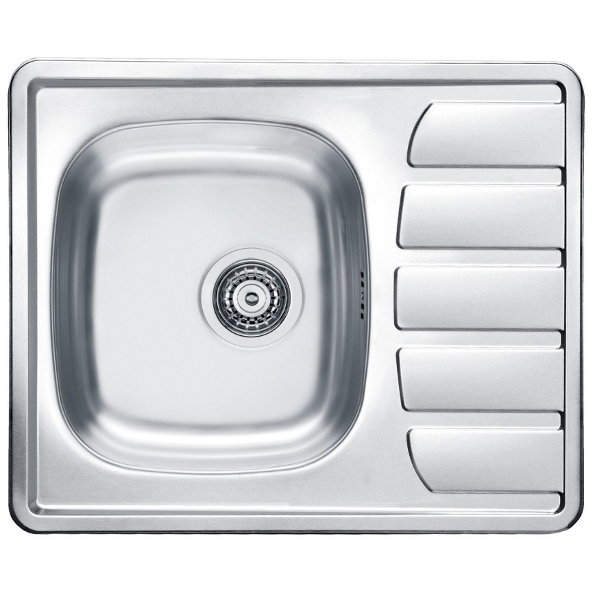 ALVEUS SETA265 - Évier de cuisine ZOOM 61,5x50 cm + Mitigeur pour évier RIVIERA 14,8 cm chrome satiné/brillant