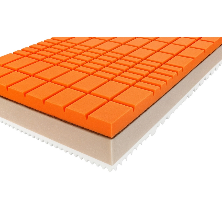 Ambiamo - Matelas en mousse URANOS 1 140 x 200 cm, fibre de coco