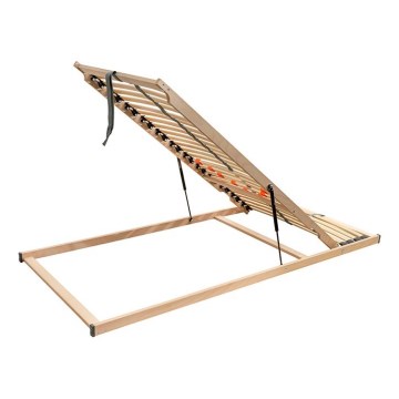 Ambiamo - Sommier à lattes flexible avec inclinaison à piston des pieds LOEN 200x90 cm