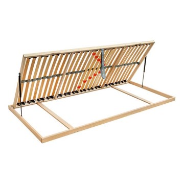 Ambiamo - Sommier à lattes flexible avec inclinaison latérale à piston ODENSE 200x90 cm gauche