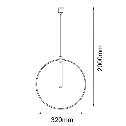 Amplex - Hanglamp aan een koord 1xG9/10W/230V