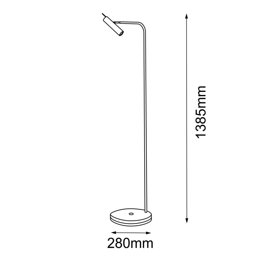 Amplex - Vloerlamp 1xGU10/15W/230V
