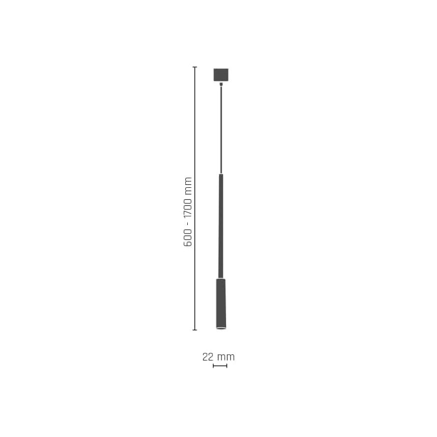 Amplex - Lustre sur barre LARA 1xG9/10W/230V