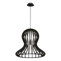 Amplex - Suspension sur câble 1xE27/20W/230V noire
