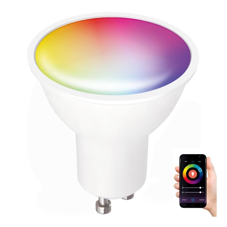 Ampoule à intensité variable connectée LED RGB GU10/5W/230V 2700-6500K  Wi-Fi Tuya