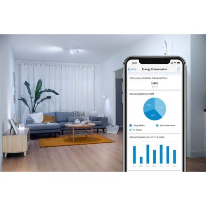 Ampoule à intensité variable LED A60 E27/4,3W/230V 2700-4000K CRI 90 Wi-Fi - WiZ